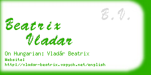 beatrix vladar business card