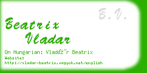 beatrix vladar business card